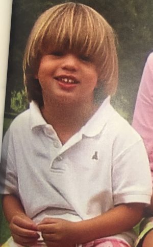 Parker as a young lad